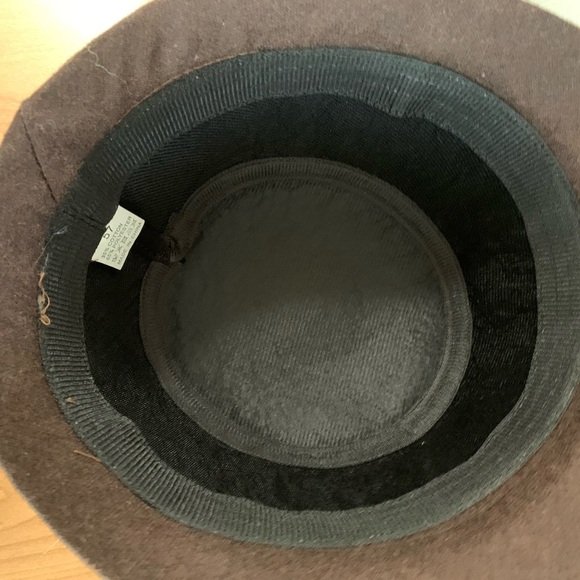 Hat fedora felt woman’s brown strap - Picture 4 of 5